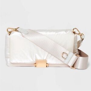 Elegant Cream Crossbody Bag